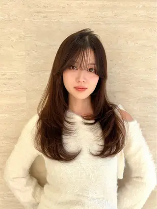 ロング PULSE yokohama所属・横浜駅/韓国レイヤー カット/髪質改善のヘアスタイル