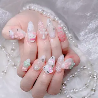 ネイル MoMoA Nail ネイル長さ出し専門店のネイルデザイン