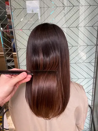 セミロング Le'a所属・渋谷/フェード/ 國分 翔のヘアスタイル