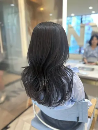 ロング 韓国ヘア 🇰🇷 RUKA 🩵🤍のヘアスタイル