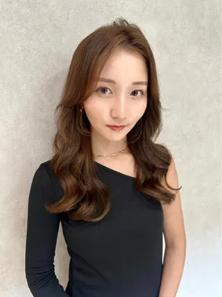セミロング 銀座副店長/レイヤー /髪質改善/田島のヘアスタイル