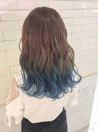 セミロング カラー レイヤーカット× 髪質改善たもりのヘアスタイル