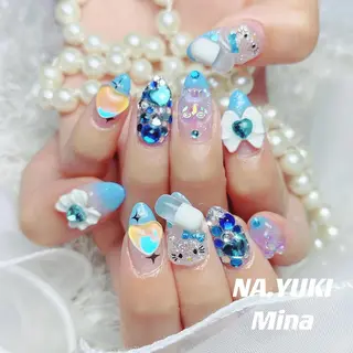 ネイル カラー パーマ ヘアアレンジ メンズ キッズ マツエク・マツパ アイブロウ 🎀 moo~ 🎀のネイルデザイン