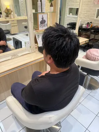 メンズ メンズ特化/ ナチュラル縮毛/小林のヘアスタイル