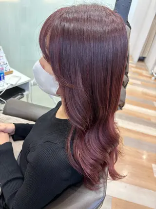 ロング 韓国/顔周りカット /キム チョウヒのヘアスタイル