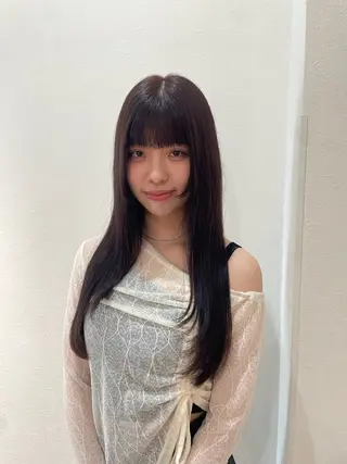 ロング カラー カラー まなみのヘアスタイル