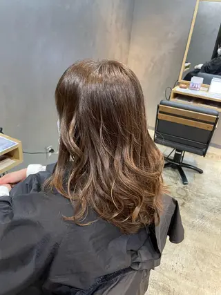 セミロング 上村 颯のヘアスタイル