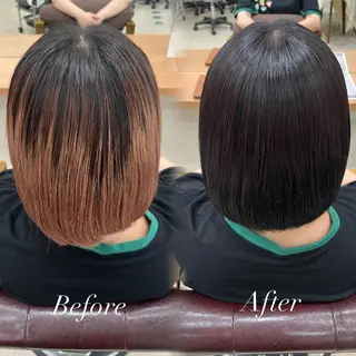 カラー mei/艶髪/透明感 カラー/ヘアセットのヘアスタイル