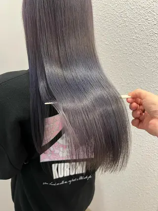 セミロング カラー 韓国🇰🇷レイヤー 映える顔周り🩷のヘアスタイル