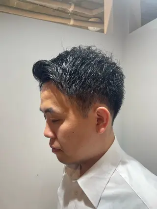 ショート AID_都立大学所属・林 亮太/ メンズ/メンズパーマのヘアスタイル