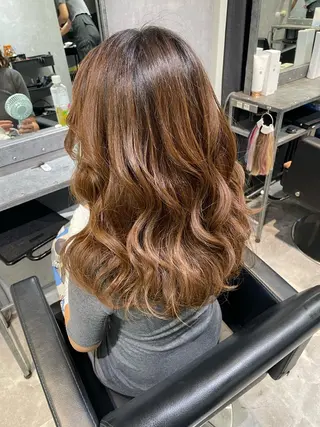 セミロング mimiiy fukaのヘアスタイル