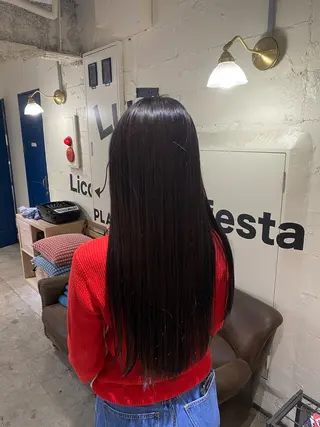 ロング 縮毛矯正 /艶カラー risako🫧のヘアスタイル