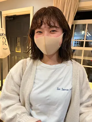 ミディアム パーマ NOUN所属・eri kinjoのヘアスタイル