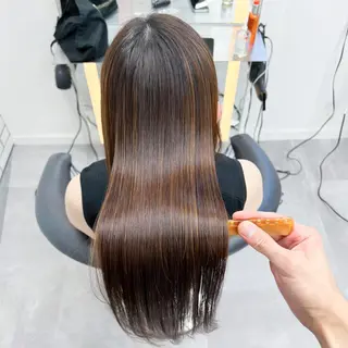 ロング ケアカラー/縮毛矯正 /レイヤー/板垣光采のヘアスタイル