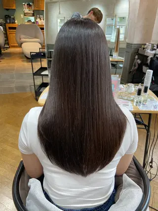 ロング 艶カラー/縮毛矯正 /髪質改善/はるたのヘアスタイル