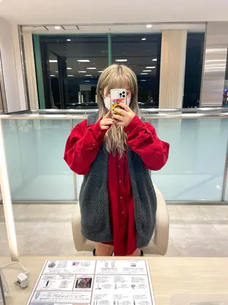 ロング カラー パーマ ヘアアレンジ 🍒KIKUCHI KANAE🍒のヘアスタイル