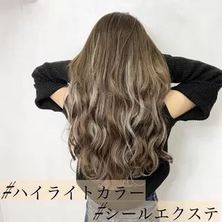 ロング カラー ヘアアレンジ マツエク・マツパ TATSUYA アートディレクターのヘアスタイル