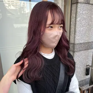 ロング カラー あ あのヘアスタイル