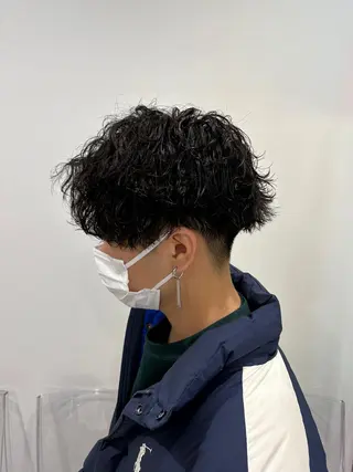 ショート カラー パーマ メンズ 【メンズサロン】 BLUCK 横浜のヘアスタイル