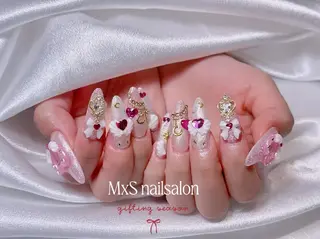 ネイル MxS Nail 【長さだし/フィルイン/マグネット/ワンホンネイル/韓国ネイル/パラジェル】所属・M×S Nail みなのネイルデザイン