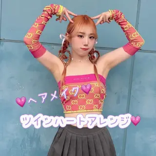 ロング ヘアアレンジ 横浜/韓国風/ヘアメ /ユイナ🎀のヘアスタイル