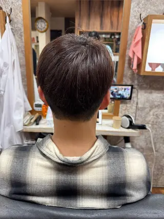 カラー メンズ フェードカット ✄﻿杉山来輝金沢文庫のヘアスタイル