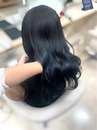 ロング カラー 透明感ワンカラー🎀 レイヤー/AOのヘアスタイル