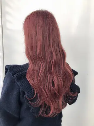 ロング カラー 韓国🇰🇷レイヤー 映える顔周り🩷のヘアスタイル