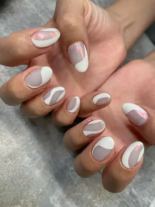 ロング カラー ヘアアレンジ キッズ ネイル マツエク・マツパ 福田 加奈のネイルデザイン