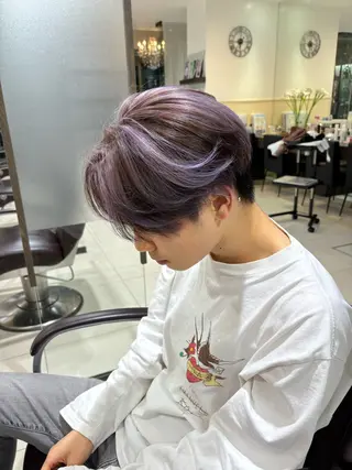 カラー レイヤー 艶々カラーのヘアスタイル