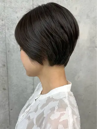 ショート 小顔ボブ/お悩み解決 /ボブパーマ/とういのヘアスタイル