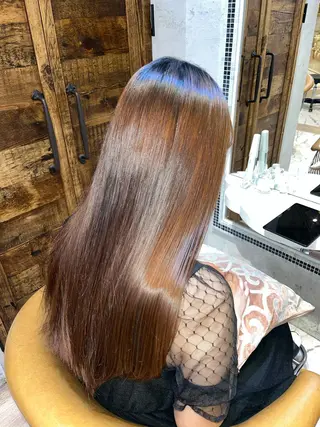 ロング 川井麻由🎀アイドル 量産🎀ピンクカラーのヘアスタイル