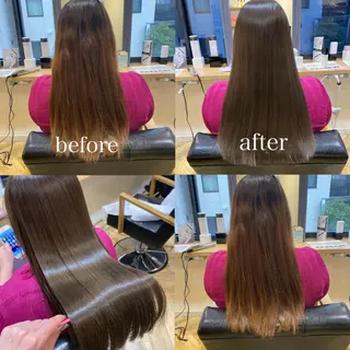 ロング カラー 艶カラー/韓国顔周り 🎀mamiのヘアスタイル