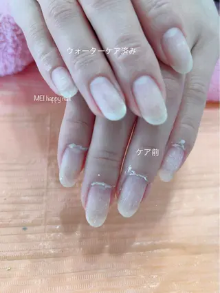 ネイル 北浦和 自爪育成ケアのネイルデザイン