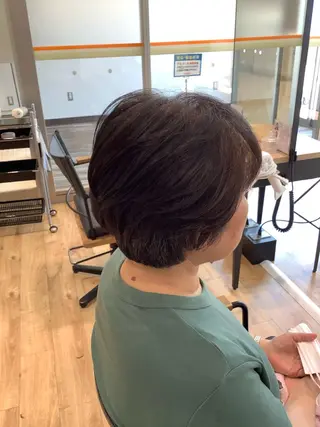 ショート カラー エイジングケア特化 美容師✂️山崎竜二のヘアスタイル