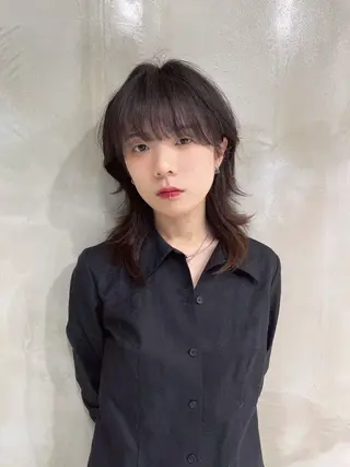 ミディアム yu-kaハッシュ カット/韓国レイヤーのヘアスタイル