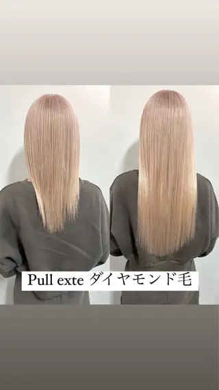 ロング プルエクステ ボブ🌈ナツヤのヘアスタイル