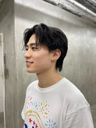 メンズ メンズカット パーマ[佐橋]のヘアスタイル