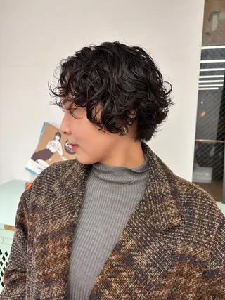 ショート パーマ hollo原宿所属・パーマ/ハイトーン 🎀Rumiのヘアスタイル