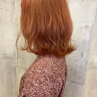 ミディアム カラー ﾊｲﾄｰﾝ/ｼｮｰﾄ 村上淳乃🐥のヘアスタイル