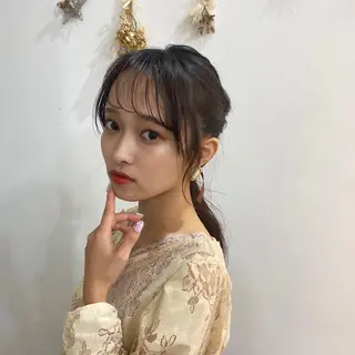 ロング パーマ ヘアアレンジ ♡似合わせハイトーン ♡maiのヘアスタイル