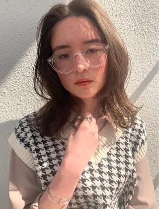 ミディアム 似合わせcut ◎ 倉橋実咲のヘアスタイル