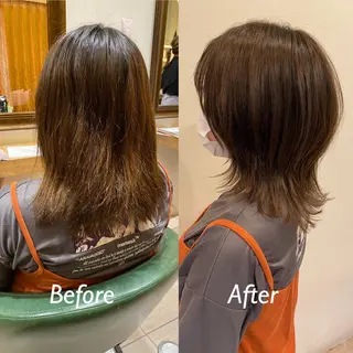 ミディアム カラー パーマ 美容室Natural Spot所属・鈴木 暁斗のヘアスタイル