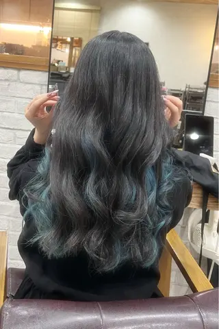 ロング カラー little×link所属・littlelink Rioのヘアスタイル