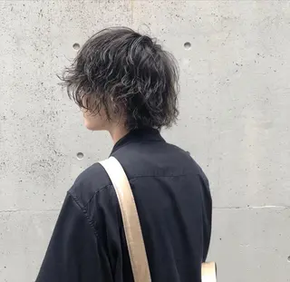 ショート カラー パーマ メンズ JUNTA 梅田茶屋町のヘアスタイル