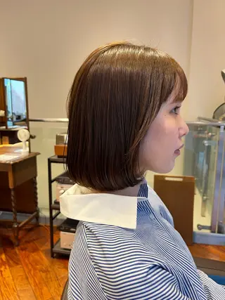 ミディアム ｼｮｰﾄｶｯﾄ 梅田 山下　すみれのヘアスタイル