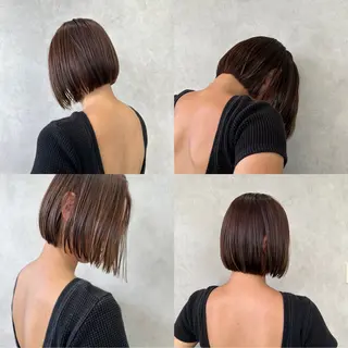 ショート カラー ako │ soa巻ける縮毛矯正のヘアスタイル