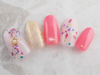 ネイル ネイルPetit Ribbonのネイルデザイン