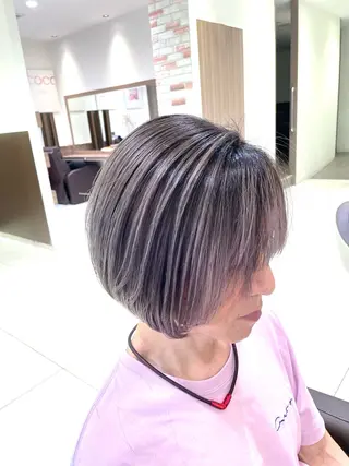 ショート カラー 菊池 遼/透明感 /韓国レイヤー/艶感のヘアスタイル