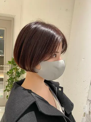 ショート カラー ナチュラル/韓国💎 haruka 💎のヘアスタイル